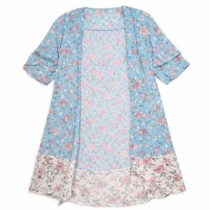 GIRLS SMALL BLUE AND PINK KIMONO